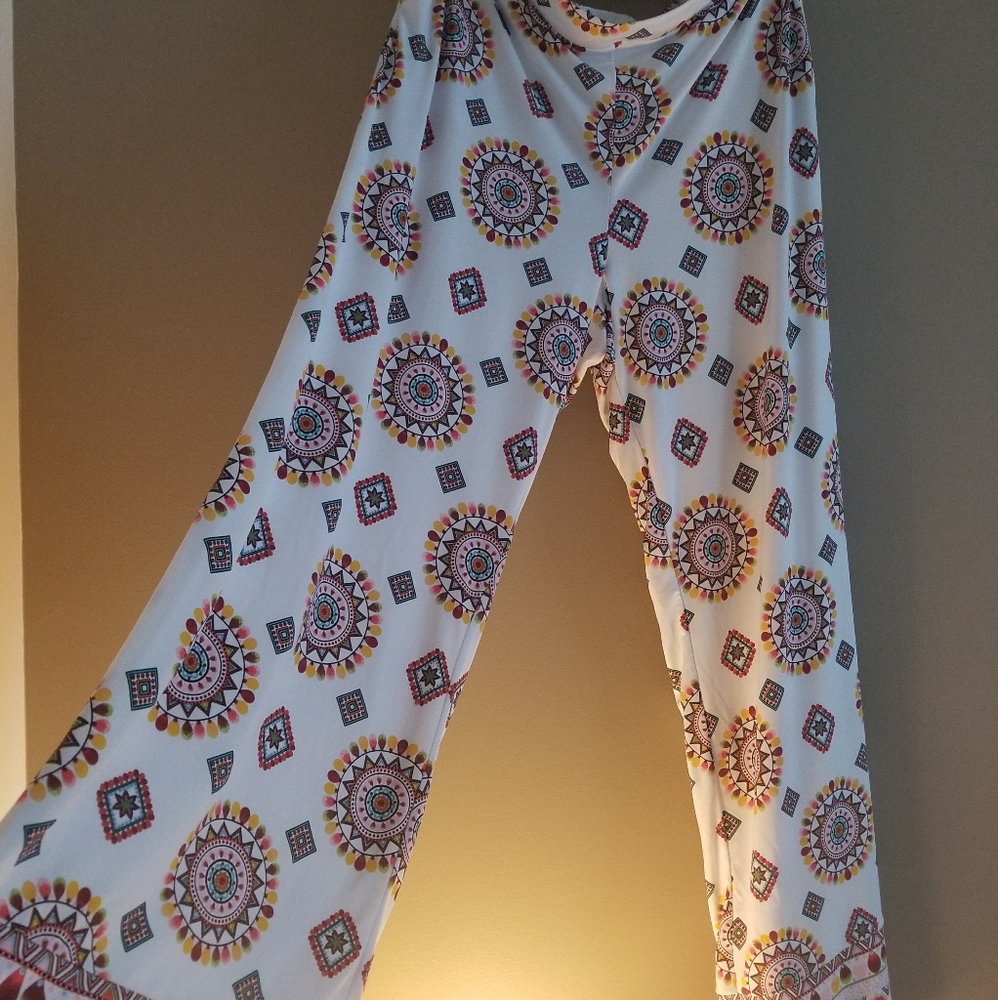Ny&co printed wide leg pants
